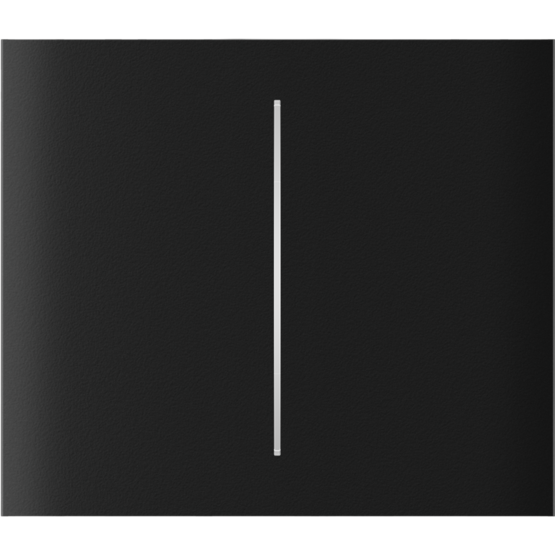 AJAX CenterButton 2-gang vertical Black Stredové tlačidlo