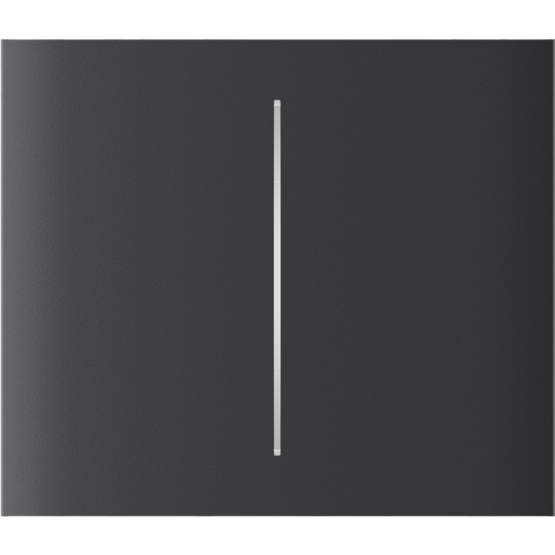 AJAX CenterButton 2-gang vertical Graphite Stredové tlačidlo