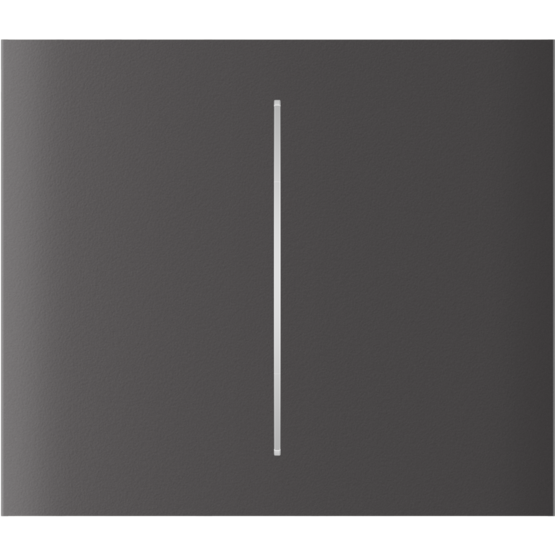 AJAX CenterButton 2-gang vertical Grey Stredové tlačidlo