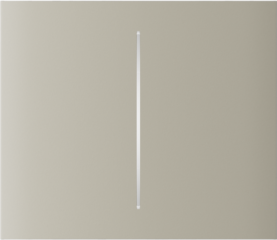 AJAX CenterButton 2-gang vertical Ivory Stredové tlačidlo