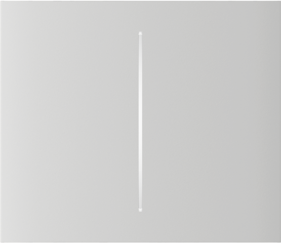 AJAX CenterButton 2-gang vertical White Stredové tlačidlo