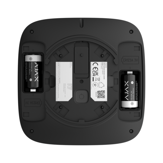 AJAX FireProtect Smoke/Sounder Black Bezdrôtový adresovateľný detektor dymu so sirénou