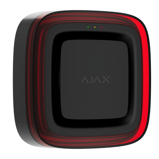 AJAX FireProtect Sounder/VAD Black Bezdrôtové adresovateľné zariadenie so sirénou a vizuálnym varovaním