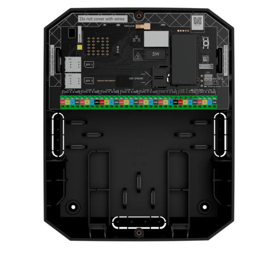 AJAX Hub Hybrid 2 Black Centrálny ovládací panel