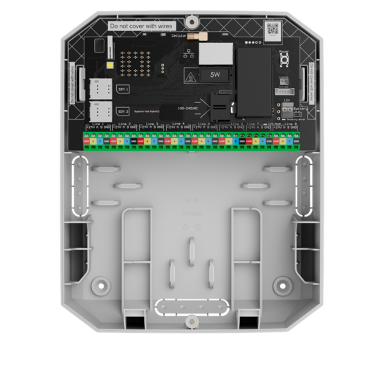 AJAX Hub Hybrid 2 White Centrálny ovládací panel