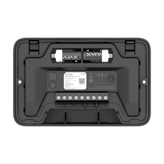 AJAX I/O Module (2X2) Black Bezdrôtový, adresovateľný modul