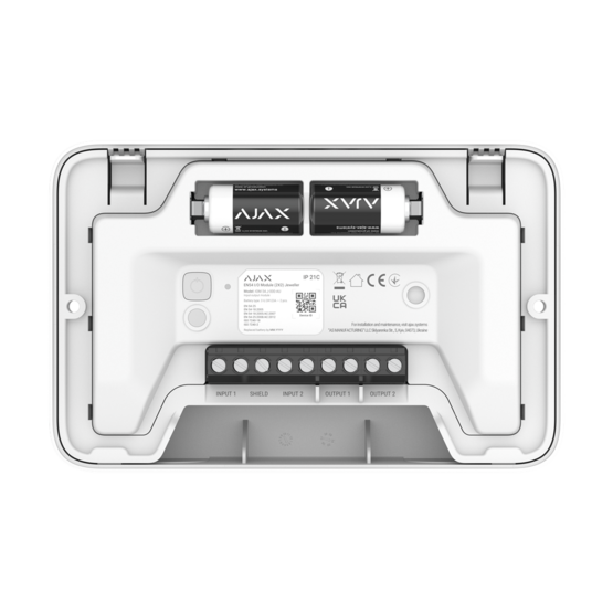 AJAX I/O Module (2X2) White Bezdrôtový, adresovateľný modul