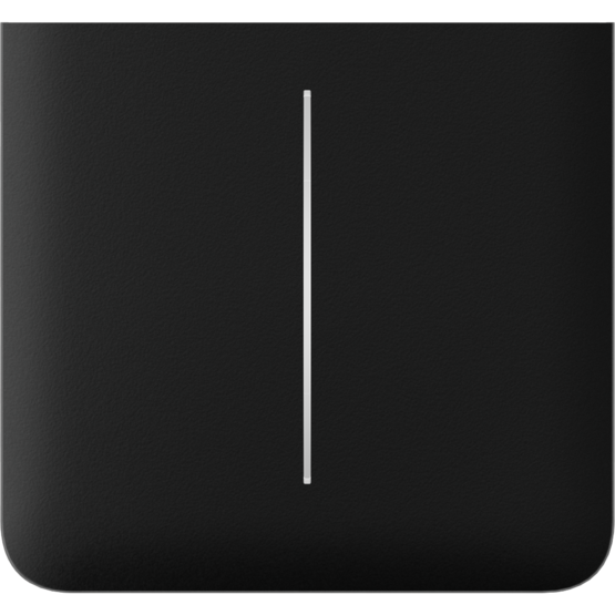 AJAX SideButton 2-gang vertical Black Bočné tlačidlo