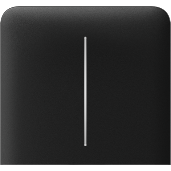 AJAX SideButton 2-gang vertical Black Bočné tlačidlo