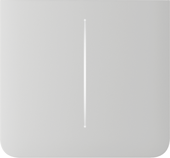 AJAX SideButton 2-gang vertical White Bočné tlačidlo