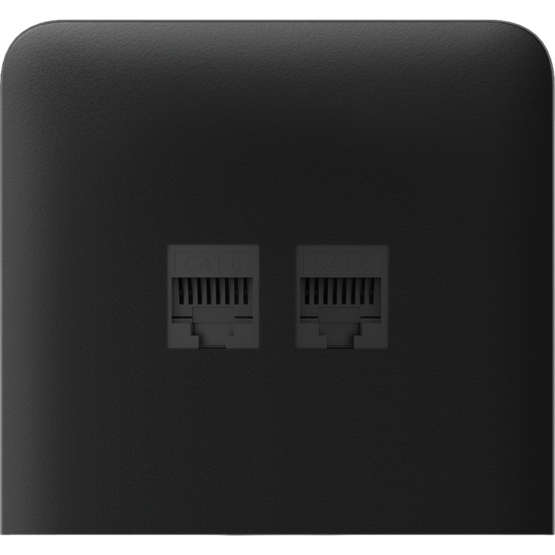 AJAX SideCover (LAN) vertical Black Bočný kryt