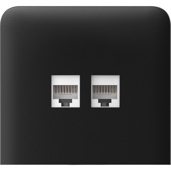 AJAX SideCover (LAN) vertical Black Bočný kryt