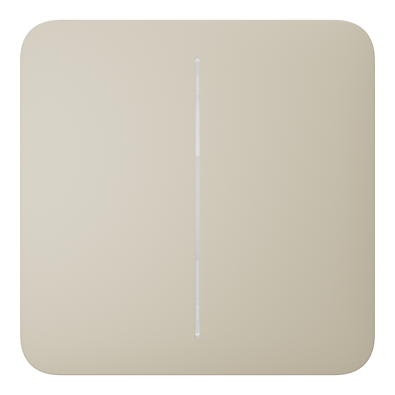 AJAX SoloButton 2-gang Ivory Sólo tlačidlo