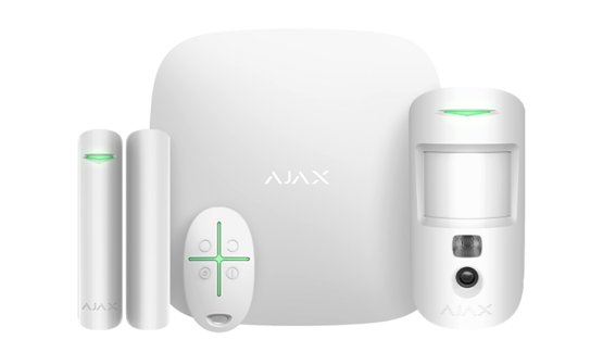 AJAX StarterKit Cam Plus White Bezdrôtový set