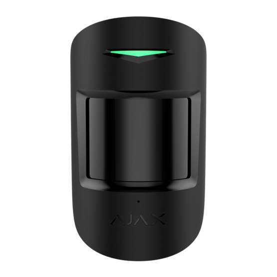 AJAX Superior CombiProtect Black Bezdrôtový kombinovaný detektor