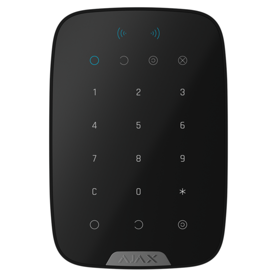 AJAX Superior Keypad Plus Black Bezdrôtová dotyková klávesnica