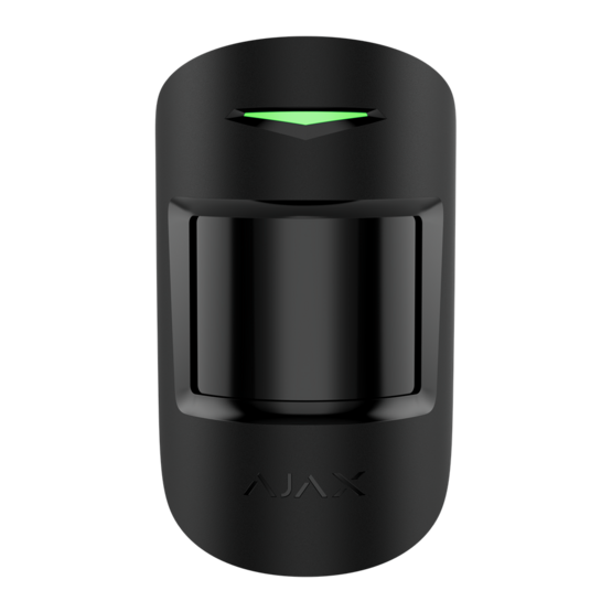 AJAX Superior MotionProtect Black Bezdrôtový detektor pohybu