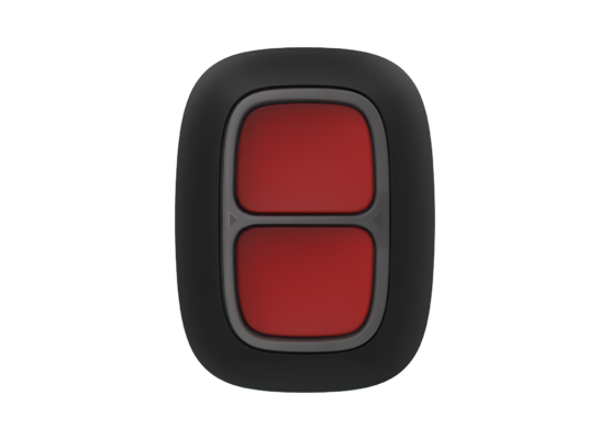 AJAX DoubleButton Black Bezdrôtové tiesňové dvojtlačidlo