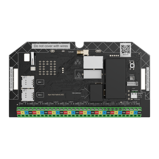 AJAX Superior Hub Hybrid (4G) W/C Centrálny ovládací panel