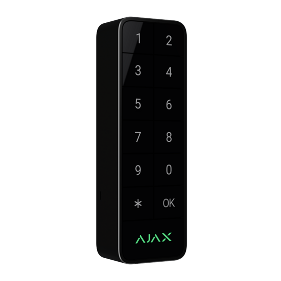 AJAX Systems Superior Keypad Outdoor Fibra/B Drôtová klávesnica