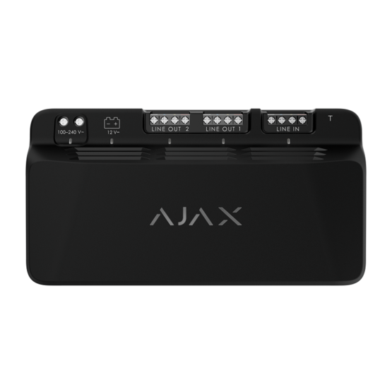 AJAX Superior LineSupply 75W Fibra Black Modul poskytujúci napájanie