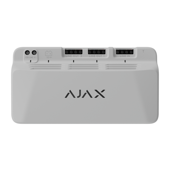 AJAX Superior LineSupply 75W Fibra White Modul poskytujúci napájanie