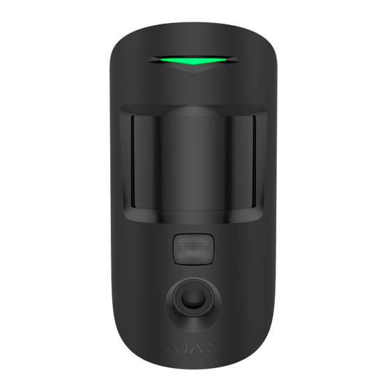 AJAX Superior MotionCam HD PhOD Black Bezdrôtový detektor pohybu