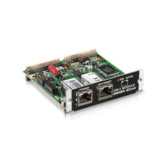 BOSCH OM-1 Rozhranie Gigabit Ethernet