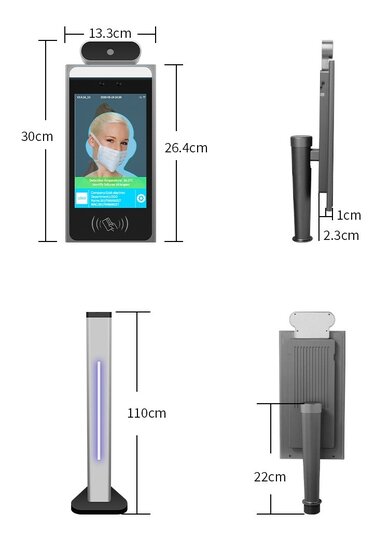 FRT-110 Terminál na meranie teploty a detekcie rúška
