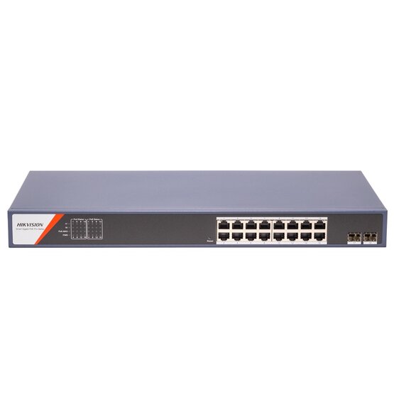 HIKVISION DS-3E1518P-SI-16P2F 16portový PoE switch