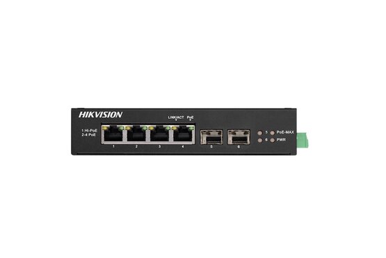 HIKVISION DS-3T0506HP-E/HS 6portový switch
