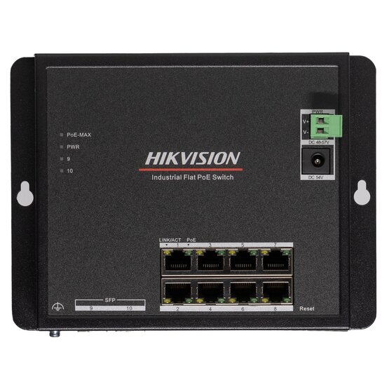 HIKVISION DS-3T1510P-SI-FLT 10 portový PoE switch