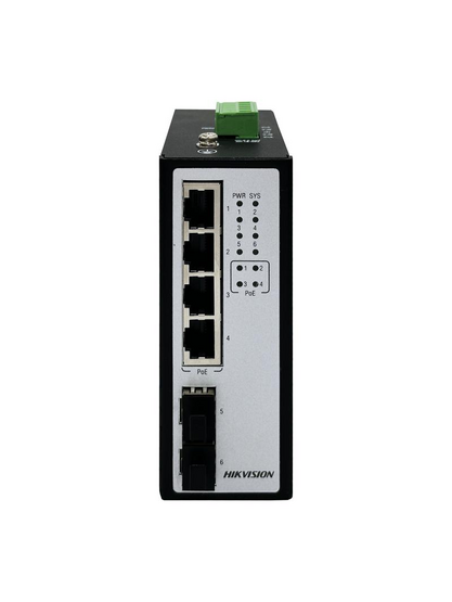 HIKVISION DS-3T2506P 6portový switch