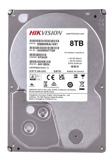 HIKVISION DS-80HKAI-VX1, HDD 8TB , 3.5"