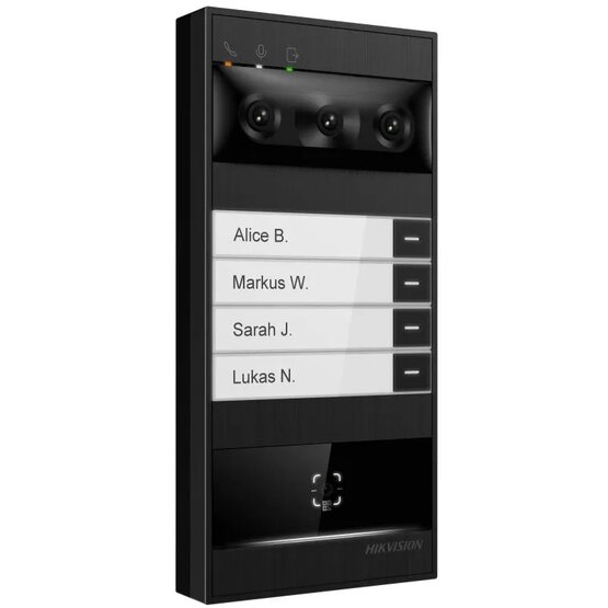 HIKVISION DS-KV8114T-NWQE1 4-tlačidlový IP videovrátnik