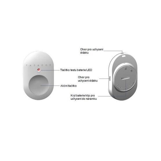 PARADOX REM101-868 bezdrôtové tiesňové tlačidlo