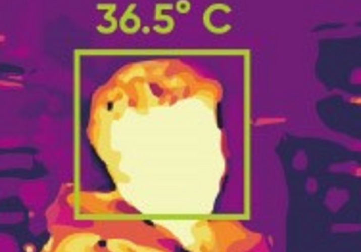 Testovanie kamery na meranie teploty pokožky ľudského tela