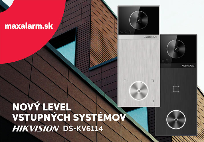Nový level video-vrátnikov: Hikvision DS-KV6114