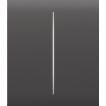 AJAX CenterButton 2-gang Grey Stredové tlačidlo