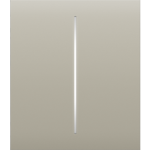 AJAX CenterButton 2-gang Ivory Stredové tlačidlo