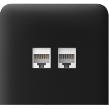 AJAX SideCover (LAN) vertical Black Bočný kryt