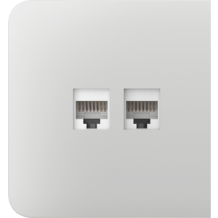 AJAX SideCover (LAN) White Bočný kryt