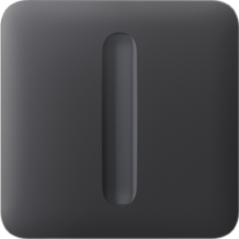 AJAX SoloButton Dimmer Graphite Sólo tlačidlo