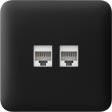 AJAX SoloCover (LAN) Black Samostatný kryt