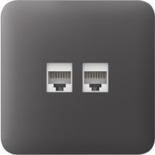 AJAX SoloCover (LAN) Grey Samostatný kryt