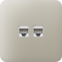 AJAX SoloCover (LAN) Ivory Samostatný kryt