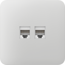 AJAX SoloCover (LAN) White Samostatný kryt