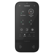 AJAX Superior KeyPad TouchScreen G3 Black Bezdrôtová dotyková klávesnica
