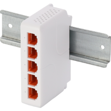 EXT-POEG4DIN POE IP extender - 4 kanálový