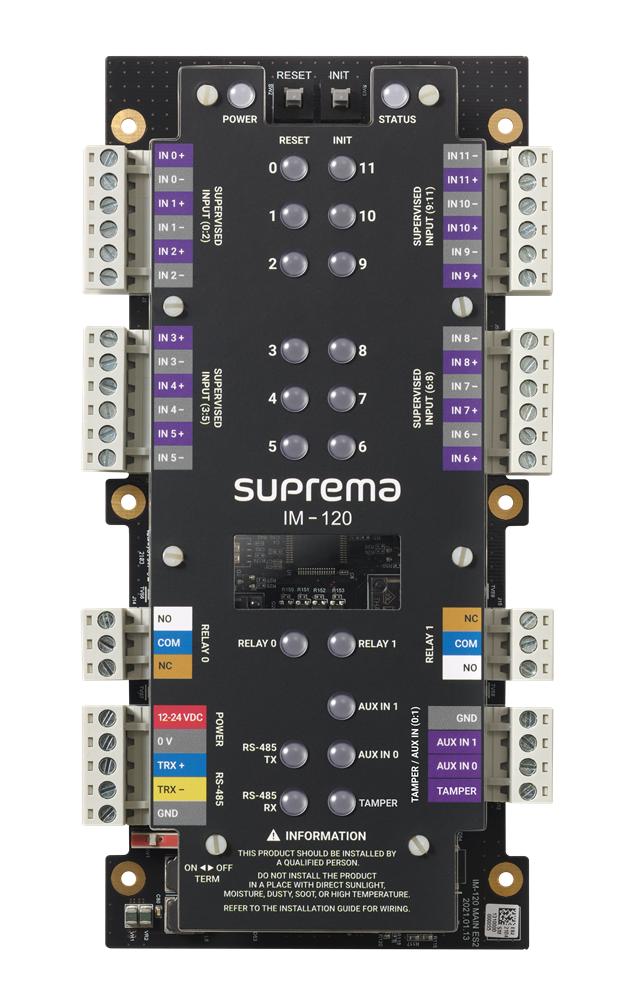 I'm 101 Module SUPREMA I/O Module (IM-120) Vstupový modul | maxalarm.sk